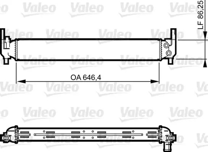 радіатор системи охолодження Skoda Fabia/Rapid/Roo, 735310 (VALEO) - зображення 1