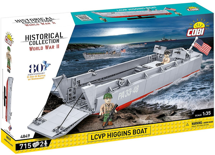 Конструктор Cobi Historical Collection WWII LCVP Higgins Boat 715 деталей (5902251048495) - зображення 1