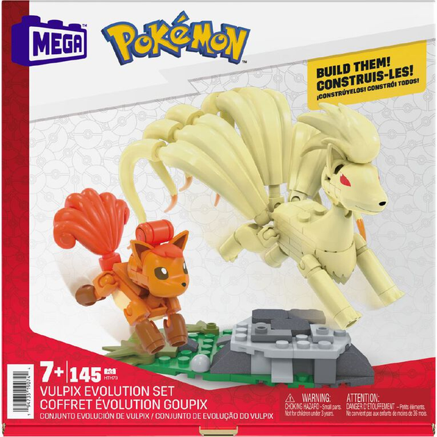 Klocki konstrukcyjne Mattel Mega Pokemon Vulpix Revolution 145 elementów (194735190744) - obraz 1