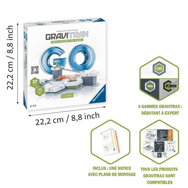 Klocki konstrukcyjne Ravensburger Gravitrax GO Flexible 36 elementów (4005556237050) - obraz 3