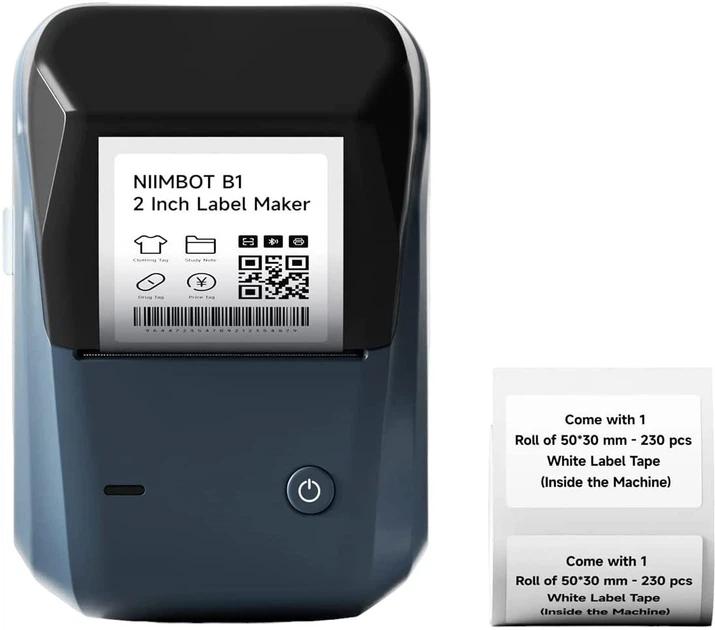 Принтер етикеток Niimbot B1 Blue (PERNIBDRE0021) - зображення 3