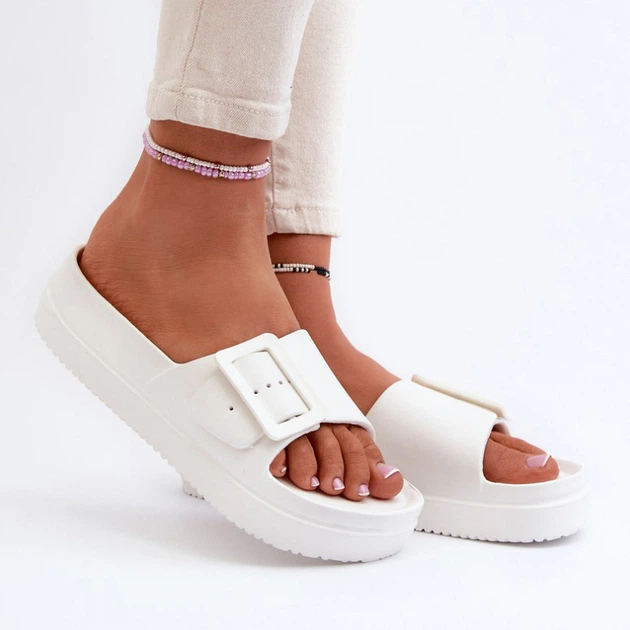 Жіночі шльопанці для пляжу Big Star NN274A661 36 Білі (5900714742355) - зображення 5