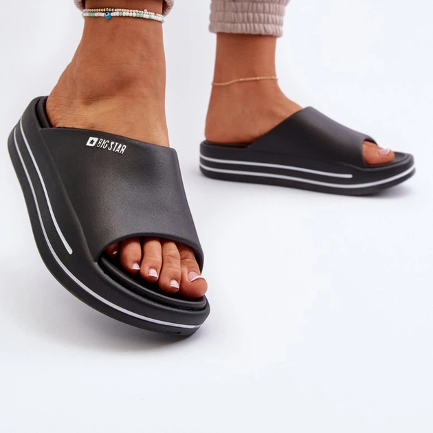 Klapki damskie basenowe Big Star NN274A036 36 Czarne (5900714729363) - obraz 4