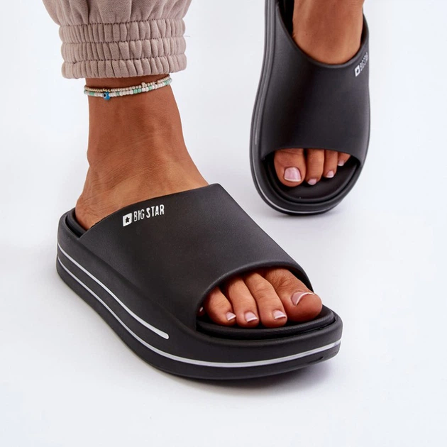 Klapki damskie basenowe Big Star NN274A036 36 Czarne (5900714729363) - obraz 5