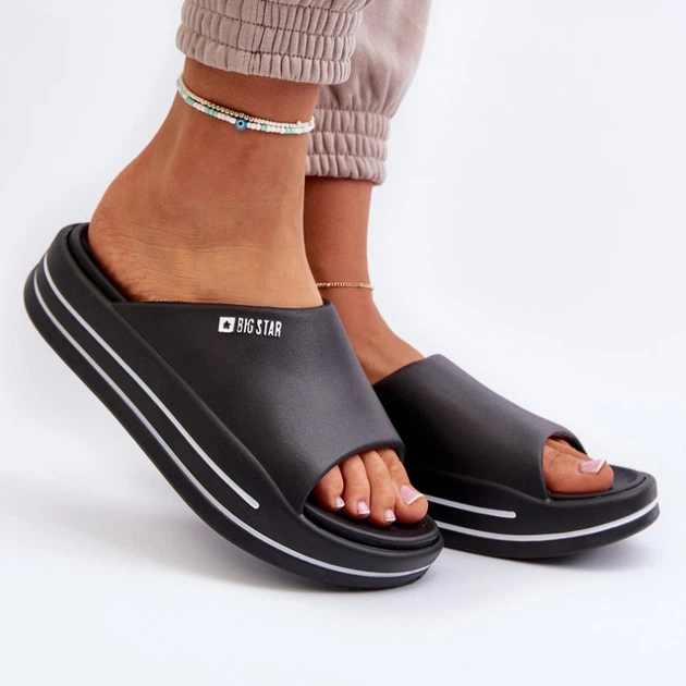 Klapki damskie basenowe Big Star NN274A036 36 Czarne (5900714729363) - obraz 6