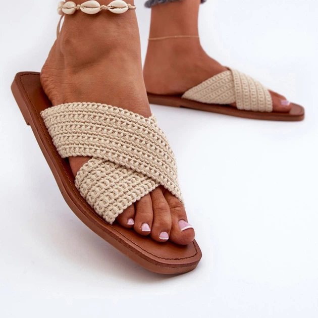 Жіночі шльопанці Big Star NN274078 41 Бежеві (5900714758219) - зображення 7