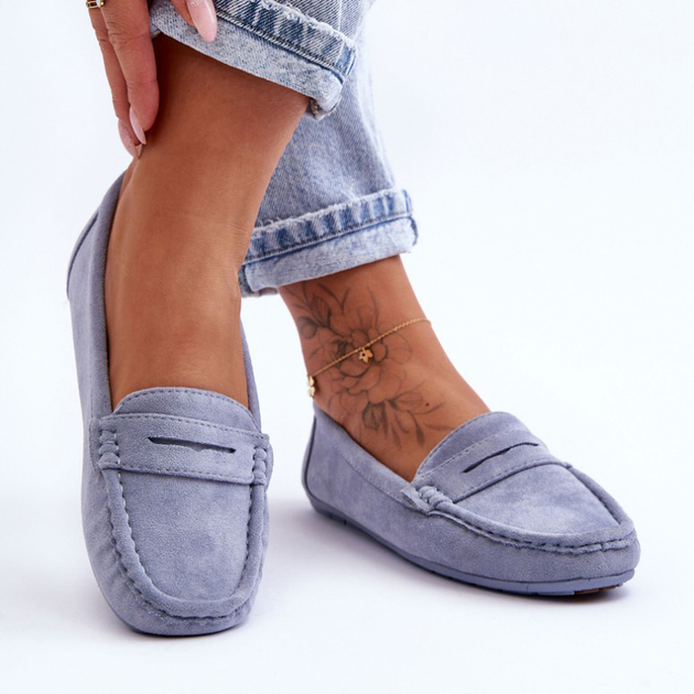 Damskie mokasyny Lenvie 38 Niebieskie (5905677429015) - obraz 6
