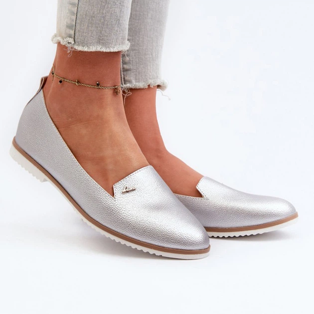 Жіночі сліпери Enzla 37 Сріблясті (5905677174229) - зображення 5