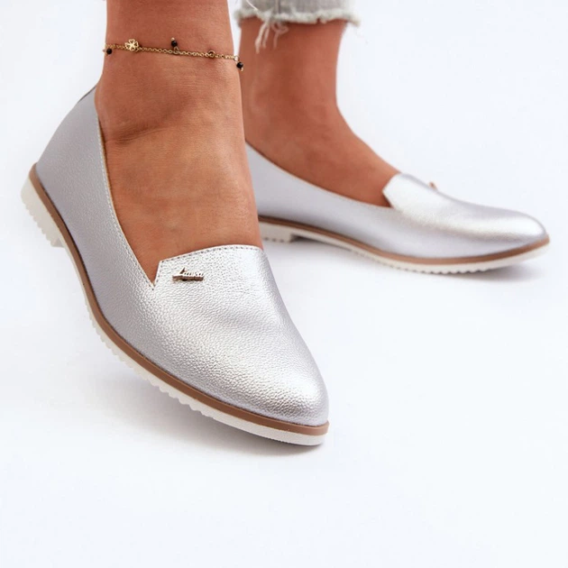 Жіночі сліпери Enzla 37 Сріблясті (5905677174229) - зображення 6