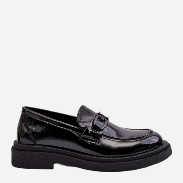 Loafersy damskie lakierowane Keelana 37 Czarne (5905677167597) - obraz 1