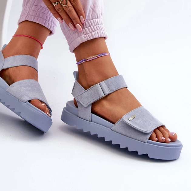 Жіночі сандалії Big Star NN274706 41 Блакитні (5900714734954) - зображення 4