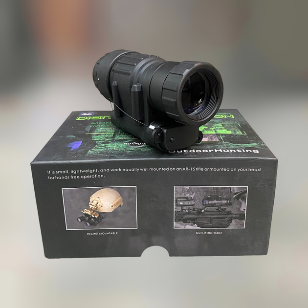 ПНВ, Монокуляр ночного видения Spina optics PVS-14, 3х28, 200 м, 850 нм, крепление на шлем + на Пикатинни - изображение 2