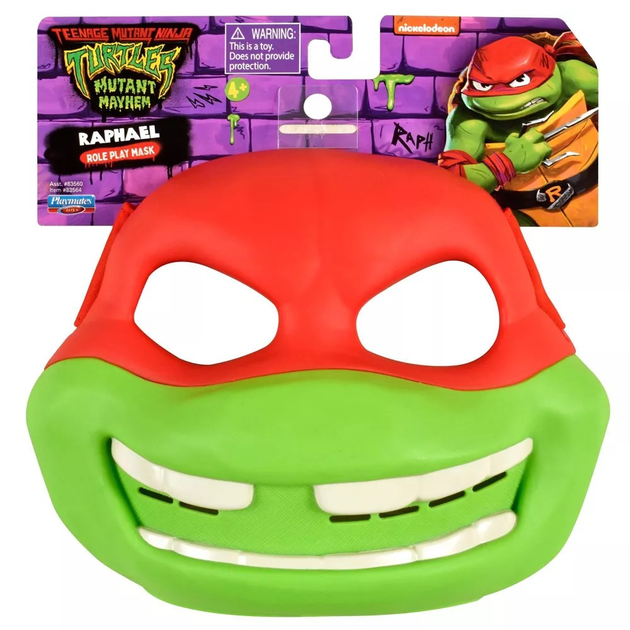 Podstawowa maska TMNT Wojownicze Żółwie Ninja Raphael (0043377835646) - obraz 1