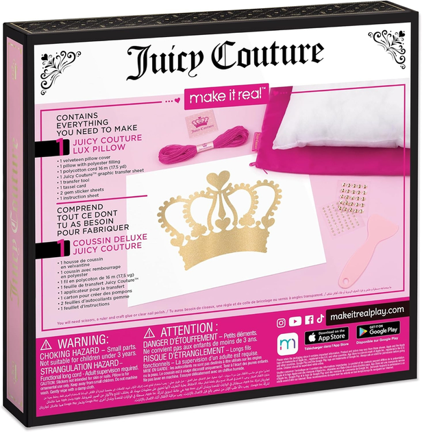 Набір для творчості  Make It Real Juicy Couture Luxe Pillow (0695929044640) - зображення 2
