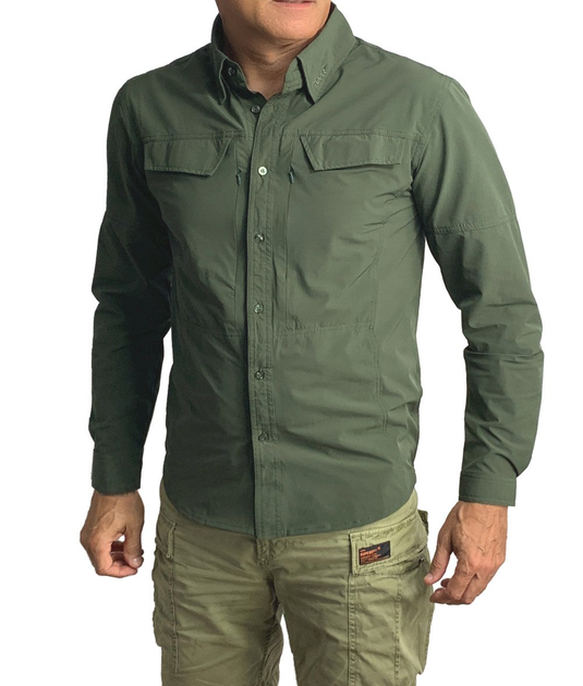 Тактична сорочка Texar Tactical Shirt Olive Size S - зображення 1