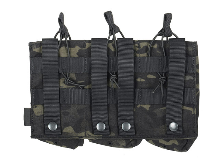 Підсумок 8Fields Premium Triple AK47/AKM Mag Pouch Multicam Black - изображение 2