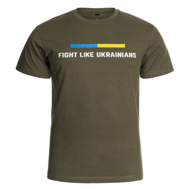 Футболка чоловіча Voyovnik Fight Like Ukrainians Olive Size L - изображение 1