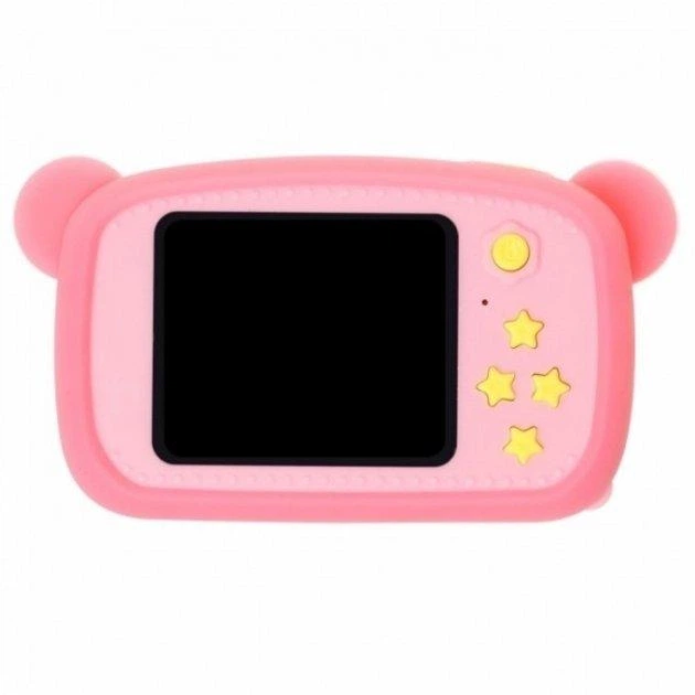Цифровой детский фотоаппарат Teddy GM-24 мишка Smart Kids Camera Розовый - изображение 3