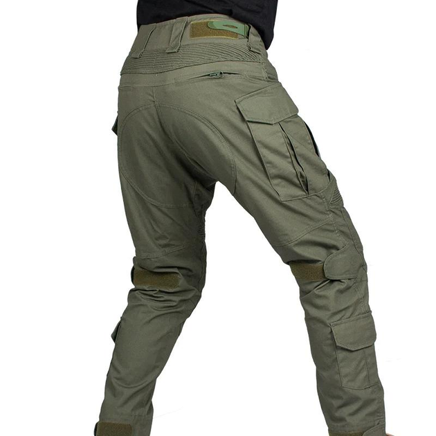 Бойові штани IDOGEAR G3 Combat Pants Black розмір 2XL з наколінниками Оливкові (IG-PA3201-01-2XL) - изображение 2