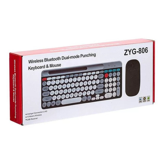Беспроводной набор клавиатуры и мыши ZYG 806, 2 в 1, 2.4Ghz Bluetooth - изображение 4