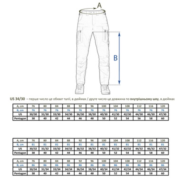 Штани тактичні Pentagon Hydra Чорні US 46/34 - зображення 2
