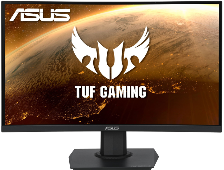 Монітор Asus 23.6" TUF Gaming VG24VQE 2xHDMI, DP, VA, 165Hz, 1ms, CURVED, FreeSync (90LM0575-B01170) - изображение 1
