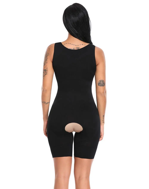 Корректирующее белье комбидресс Slim Shapewear Утягивающие для коррекции фигуры Черный (XXL) - изображение 3