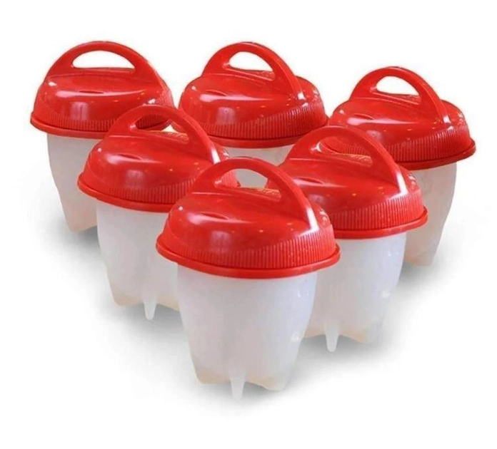 Cиликоновые формы для варки яиц без скорлупы Silicone Egg Boil яйцеварка комплект 6шт - Фото 2 Cиликоновые формы для варки яиц без скорлупы Silicone Egg Boil яйцеварка комплект 6шт - зображення 2