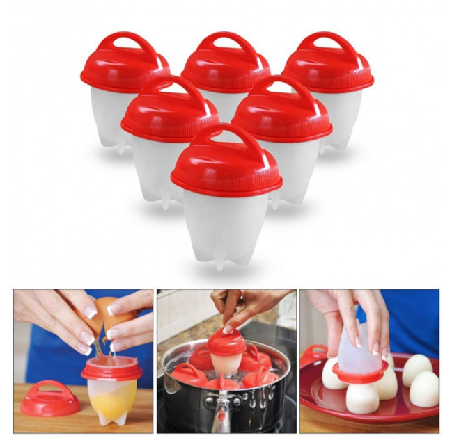 Cиликоновые формы для варки яиц без скорлупы Silicone Egg Boil яйцеварка комплект 6шт - Фото 8 Cиликоновые формы для варки яиц без скорлупы Silicone Egg Boil яйцеварка комплект 6шт - зображення 8