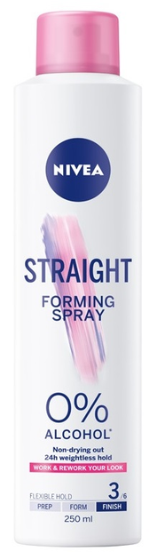 Spray do włosów Nivea Straight modelujący wygładzający 250 ml (9005800312231) - obraz 1