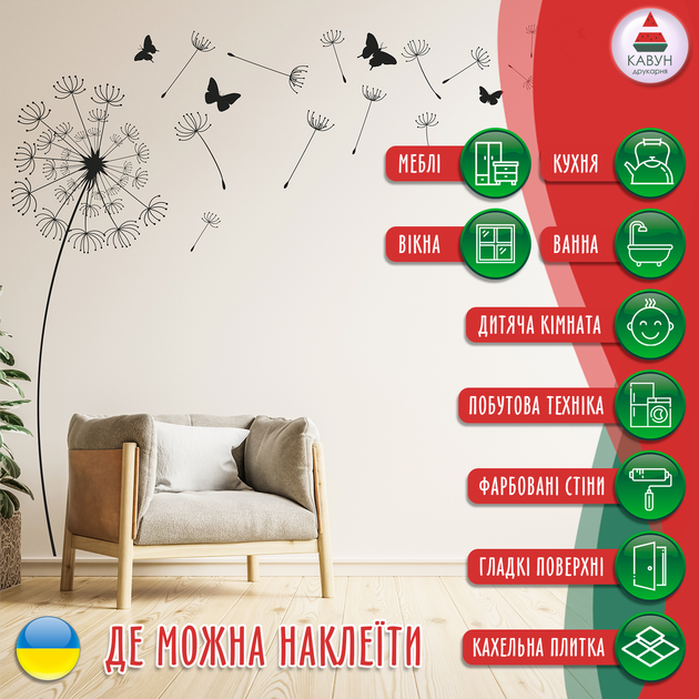 Вінілова інтер'єрна наклейка кольорова декор на стіну "Ловець снів. Boho Kids style. Стиль Бохо Діти" з Оракалу НС001065 60х130 - Фото 10 Вінілова інтер'єрна наклейка кольорова декор на стіну "Ловець снів. Boho Kids style. Стиль Бохо Діти" з Оракалу НС001065 60х130 - зображення 10