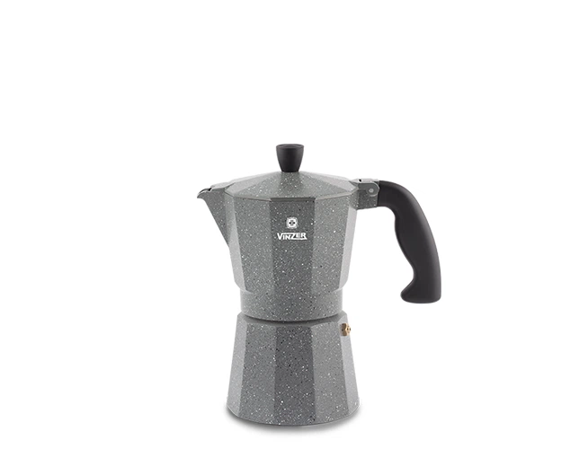 Кофеварка гейзерная Vinzer Moka Granito VZ-50397 150 мл - Фото 1 Кофеварка гейзерная Vinzer Moka Granito VZ-50397 150 мл - изображение 1