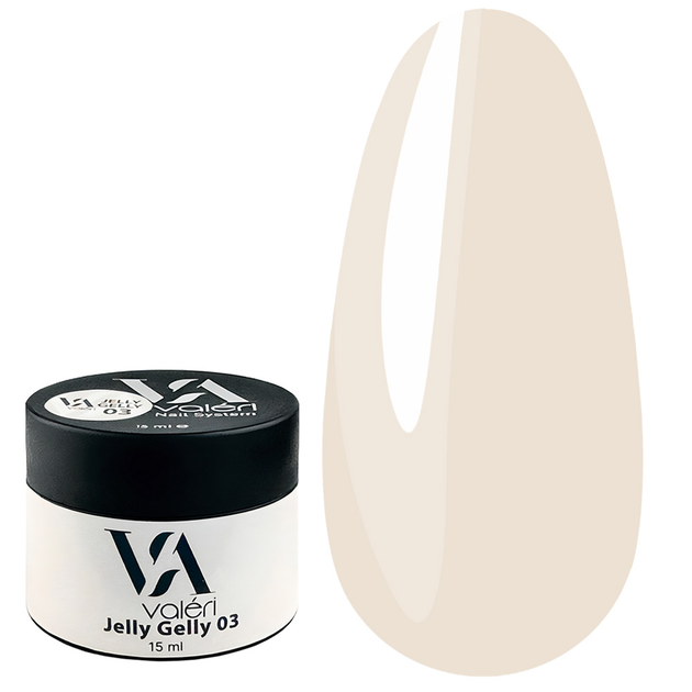 Гель-желе VALERI Jelly Gelly №03 светло-бежевый 15 мл (VJG15-03 ...