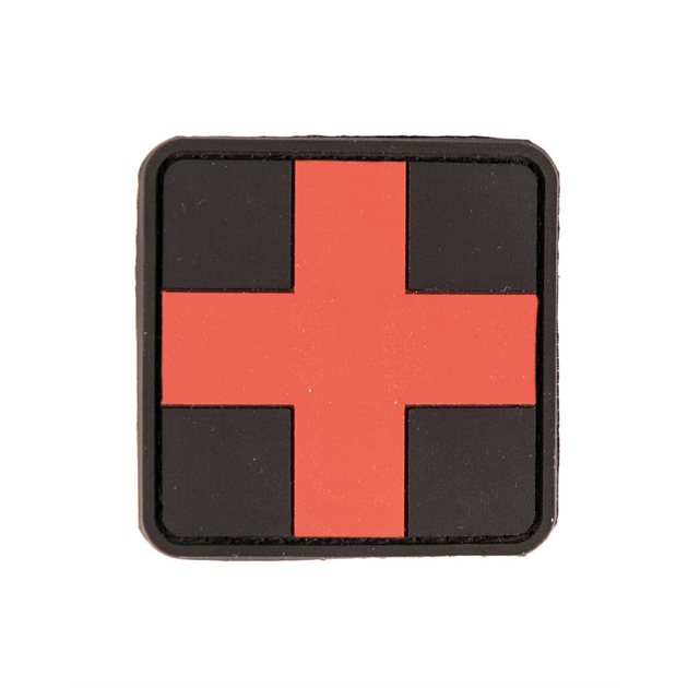 Нашивка на липучке Sturm Mil-Tec First Aid Patch PVC 3D Large Black - изображение 1