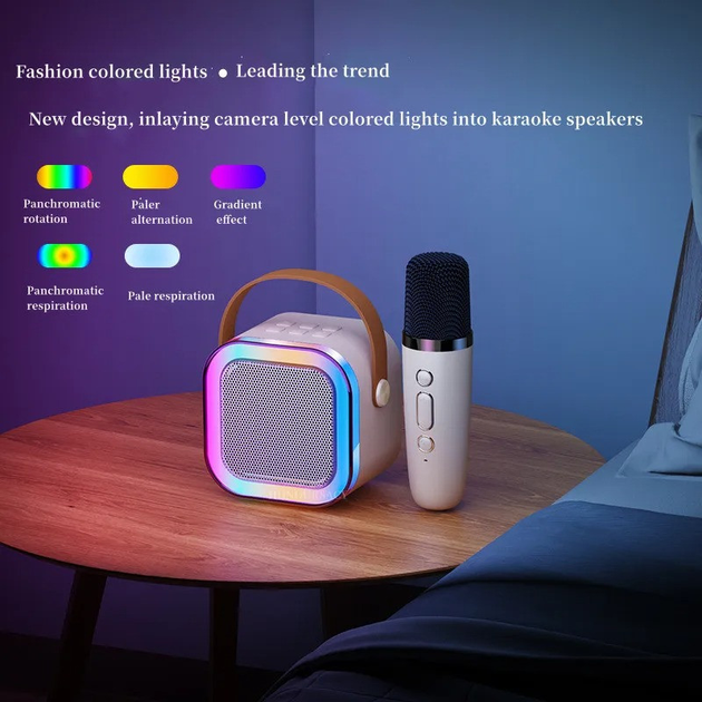 Беспроводная портативная Bluetooth колонка с микрофоном и сабвуфером - изображение 3