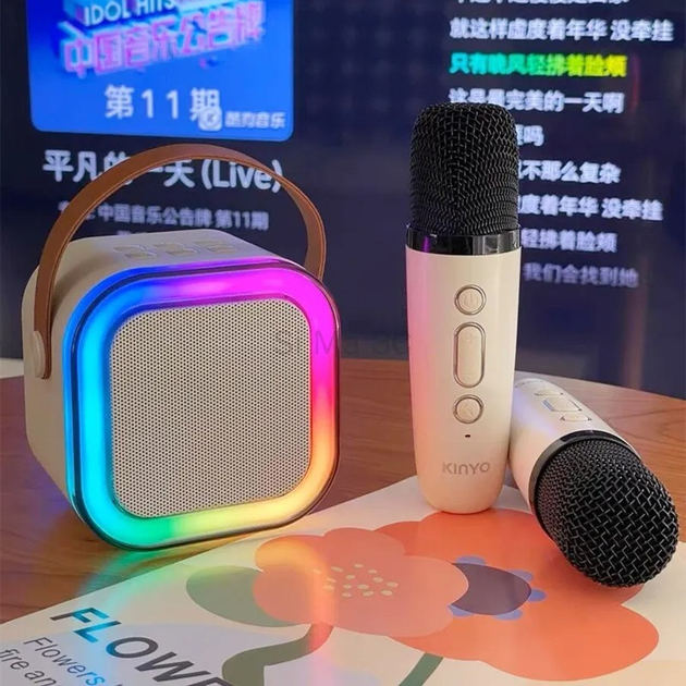 Беспроводная портативная Bluetooth колонка с микрофоном и сабвуфером - изображение 4