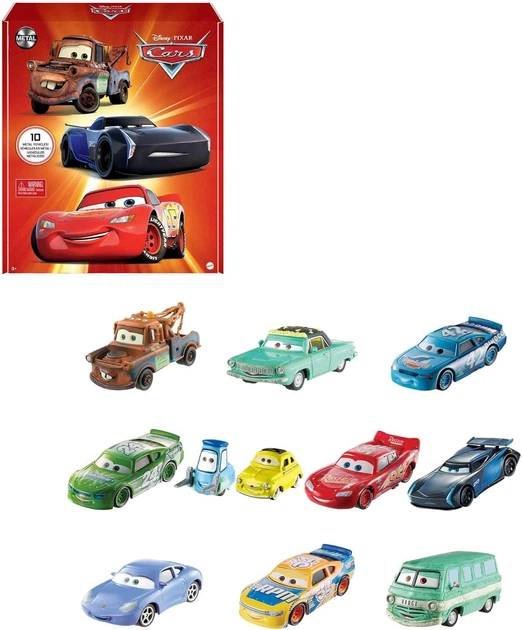 レア！Disney Pixar Cars ミニカーセット Набір із 10 машинок Тачки Маквін Disney Pixar Cars Set of 10 Mini