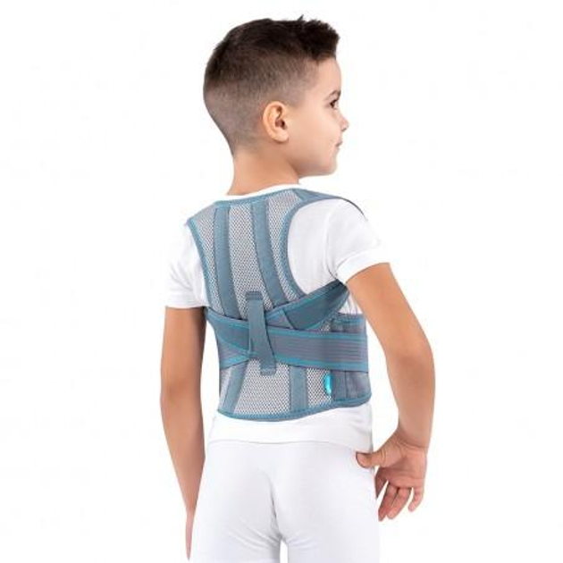 Корсет Алком для коррекции осанки детский (размер 1) цвет серый (артикул 1030) - изображение 2