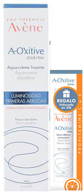 Zestaw do pielęgnacji twarzy Avene A-oxitive Aqua-krem do twarzy 30 ml + Serum do twarzy 15 ml (3282779373869) - obraz 1