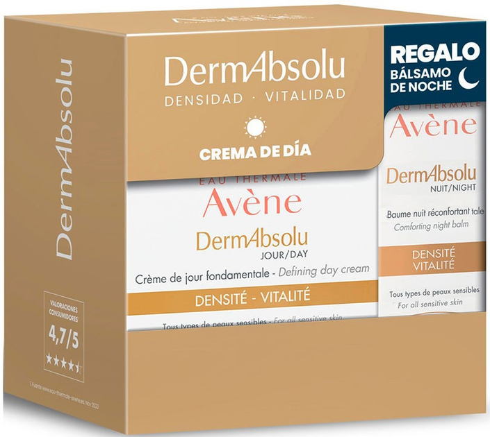 Zestaw do pielęgnacji twarzy Avene Dermabsolu Balsam na noc 10 ml + Krem na dzień 40 ml (3282779338547) - obraz 1