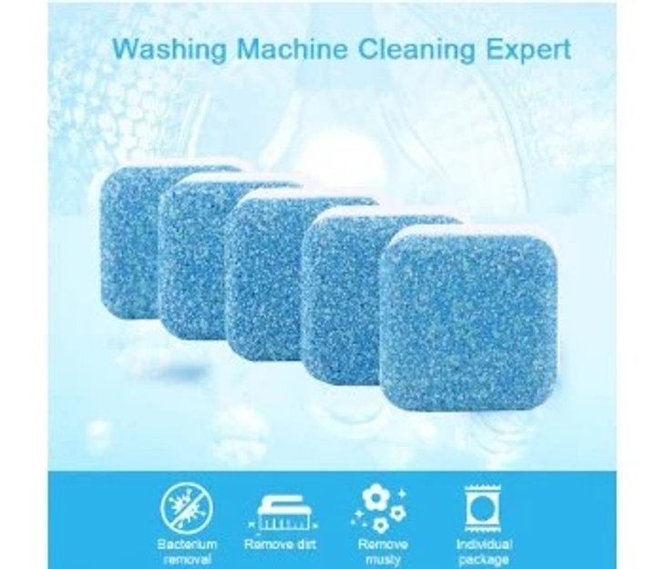 Антибактеріальний засіб догляду, очищення пральних машин Washing mashine cleaner №2 в шипучих таблетках 12 шт в упаковці - Фото 5 Антибактеріальний засіб догляду, очищення пральних машин Washing mashine cleaner №2 в шипучих таблетках 12 шт в упаковці - зображення 5