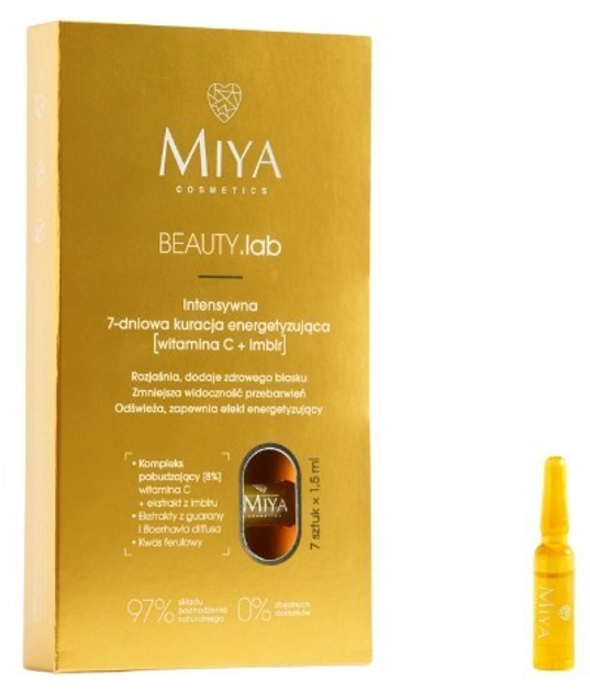 Набор Miya Beauty Lab інтенсивна енергетична процедура для обличчя 1.5 мл 7 шт (5904804150785) - зображення 1
