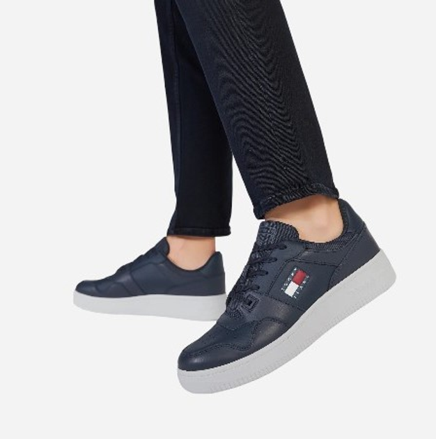 Чоловічі кеди Tommy Hilfiger EM0EM00955-C87 46 Сині (8720641580915) - зображення 8
