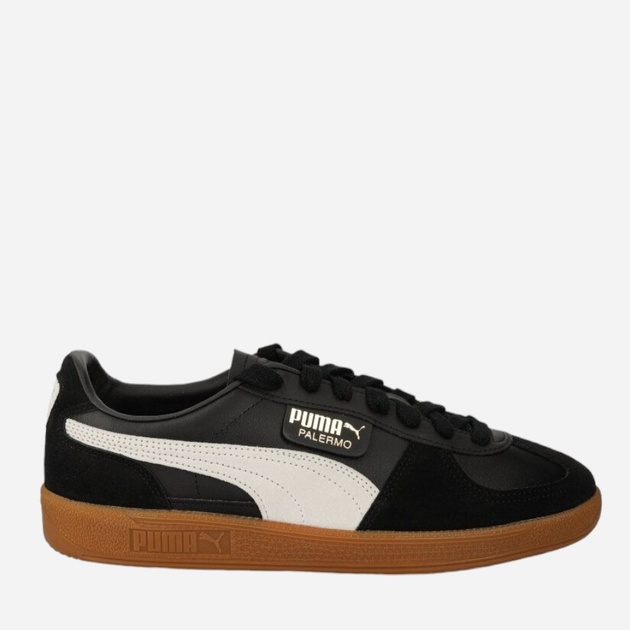 Tenisówki męskie do kostki Puma Palermo Leather 39646403 42 Czarne (4099685704682) - obraz 1