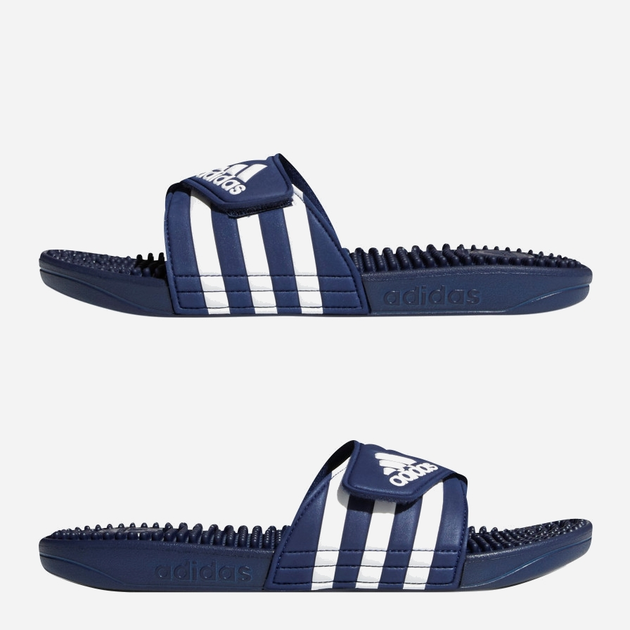Чоловічі шльопанці для пляжу Adidas Adissage F35579 51 Темно-сині з білим (4062051400334) - зображення 7