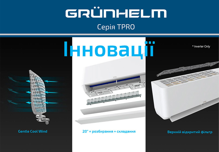 Кондиционер Grunhelm GAC-09GH-IWF-TPRO (BP131082) - изображение 7