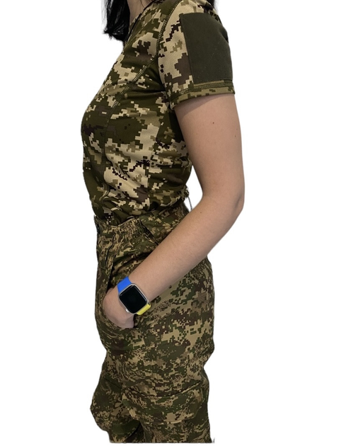 Жіноча військова тактична футболка 38 піксель - изображение 2