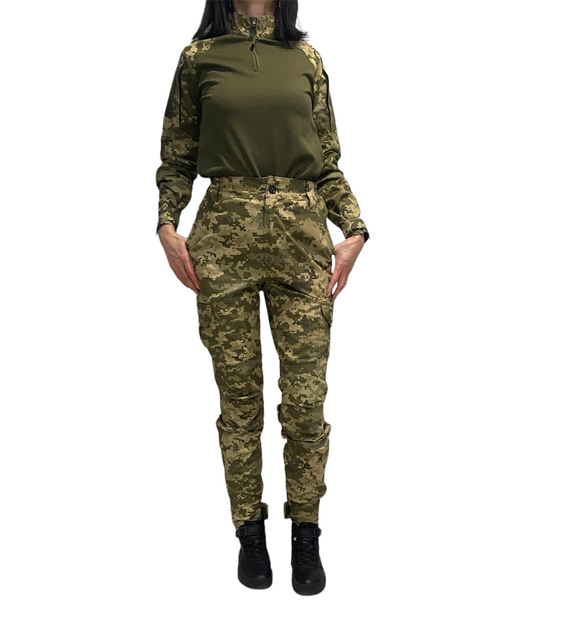 Женские тактические военные штаны 42 укрпиксель - изображение 1