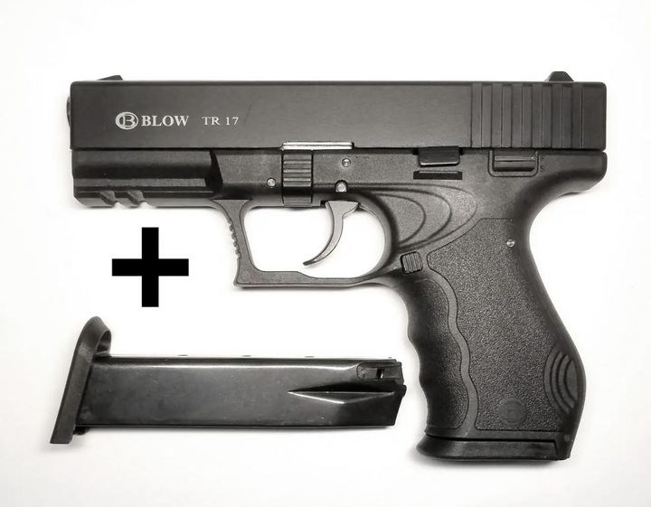 Стартовый сигнальный пистолет Blow TR17 (Глок) + дополнительный магазин (9 мм) - изображение 2