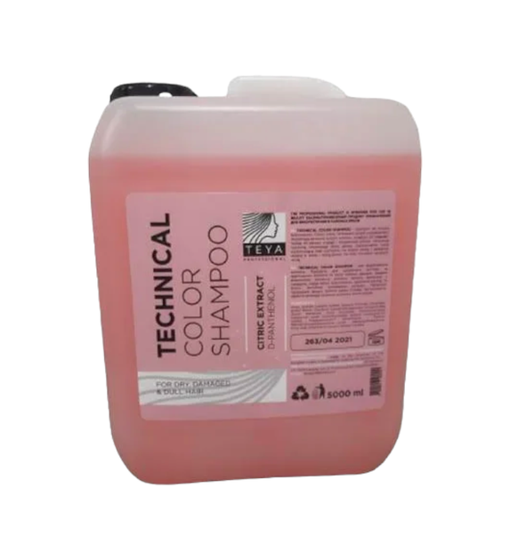 Шампунь TEYA professional Technical color для фарбованого волосся 5000 мл. 3318 - Фото 1 Шампунь TEYA professional Technical color для фарбованого волосся 5000 мл. 3318 - изображение 1